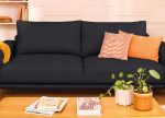 Canapé convertible noir