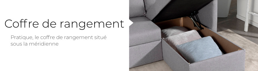 Bestmobilier Canapé D'angle Réversible Convertible 4 Places AARON - Tissu Bleu P?... -Vente-unique shop Aaron Bandeaux 5