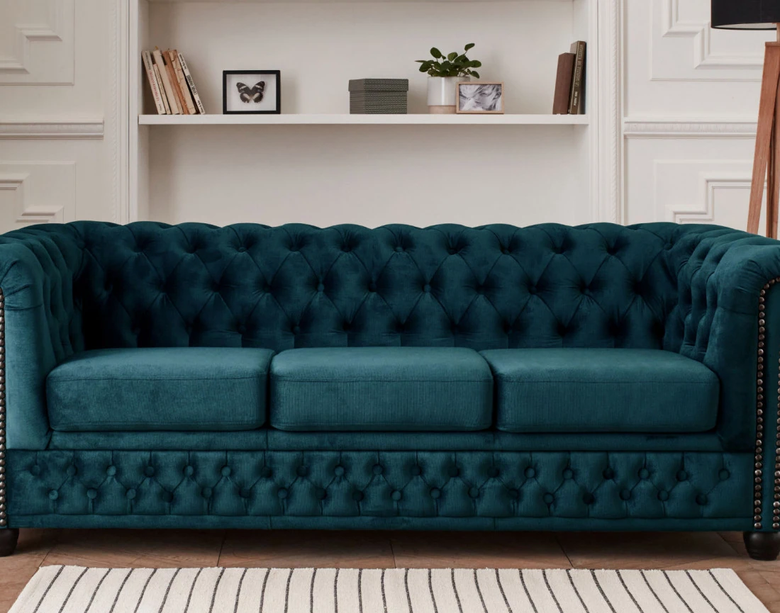Canapé chesterfield William 3 places