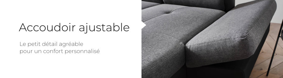 Bestmobilier Lisbona - Canapé D'angle Panoramique - 7 Places - Avec Têtières Ré... -Vente-unique shop Lisbona panoramique Bandeaux 5