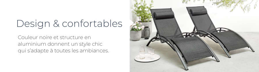 Le design moderne du transat Hawai de Bobochic
