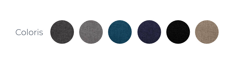 Les coloris du canapé d'angle gauche Nordic L
