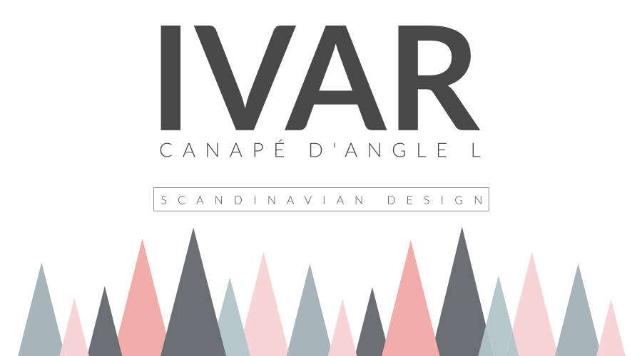 Présentation du canapé d'angle L 5 places Ivar