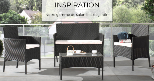 Notre gamme de salon bas de jardin