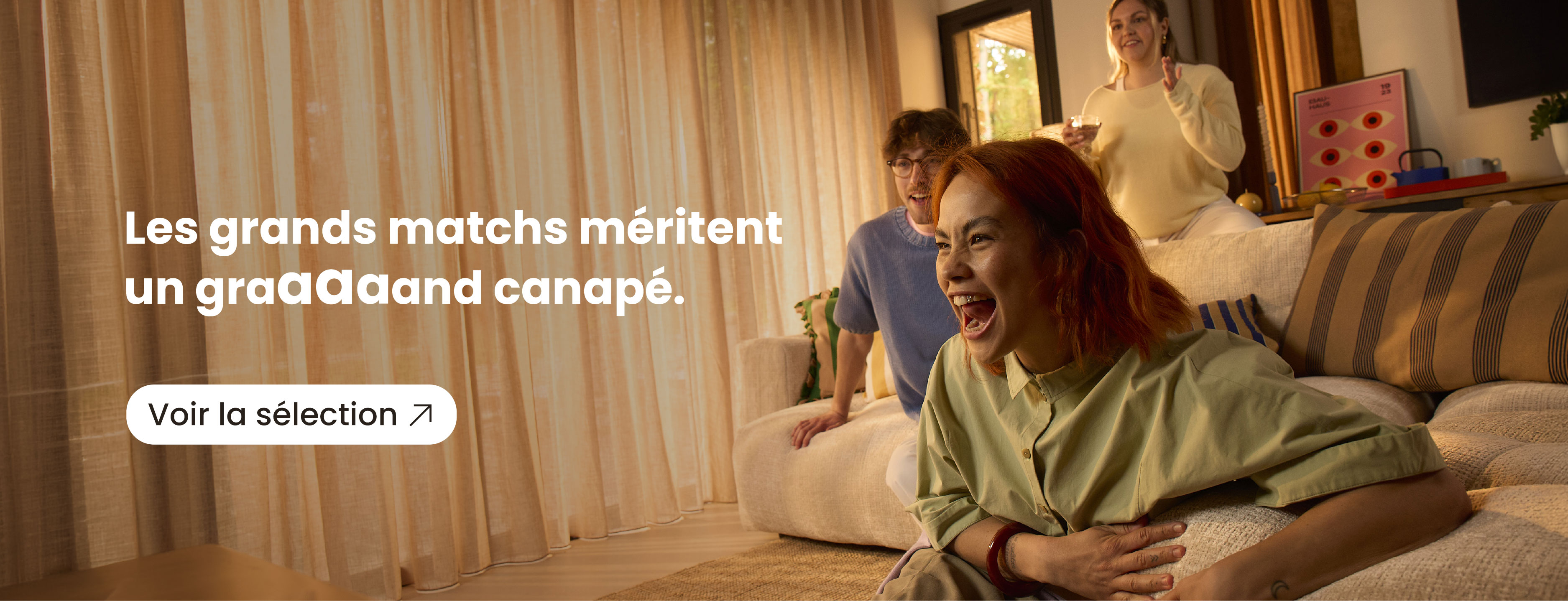 Canapés pour regarder la coupe du monde