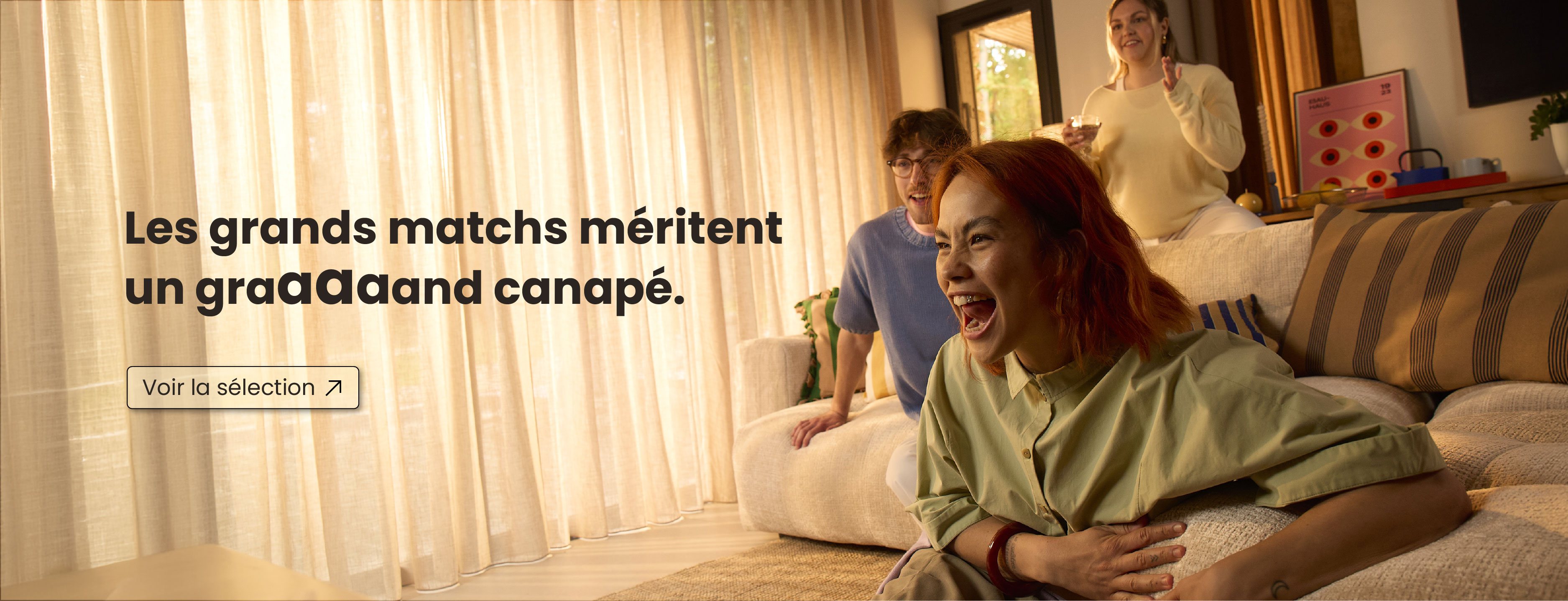 Canapés pour regarder la coupe du monde